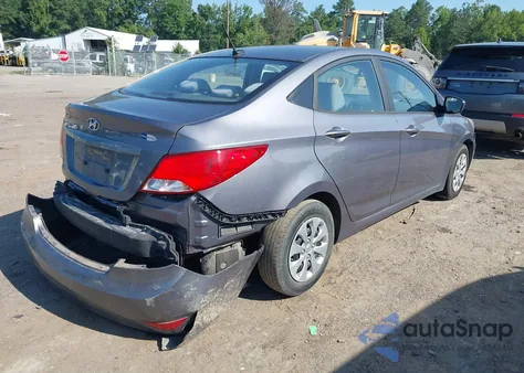 2016 Hyundai Accent Se z USA, uszkodzony, nr VIN KMHCT4AE2GU102405